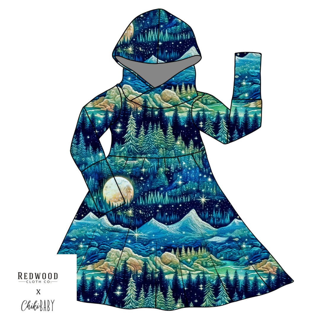 Grow with Me Hooded Dress Pre-Order - Small Sizing