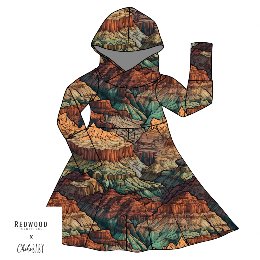 Grow with Me Hooded Dress Pre-Order - Small Sizing