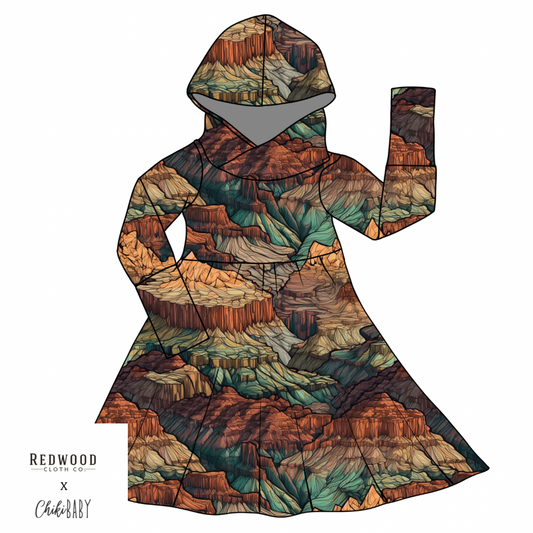 Grow with Me Hooded Dress Pre-Order - Large Sizing